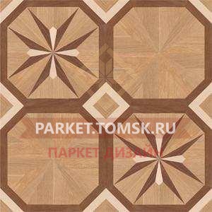 Художественный паркет Модули (мозайка) Дуб Селект, Клён, Орех